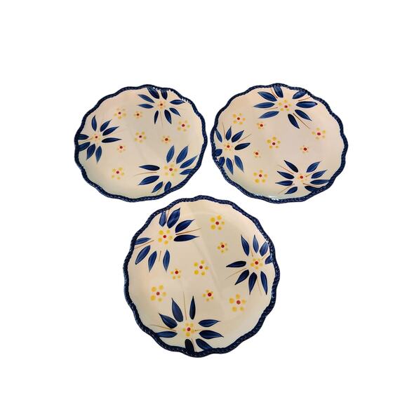 Temptations By Tara Old World Presentable Ovenware 8"‎ Plates Set of 3 - Picture 1 of 2